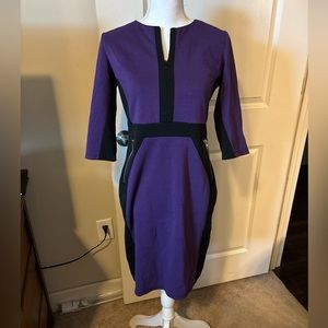 Purple and Black size 10 Homeyee Dress - flattering